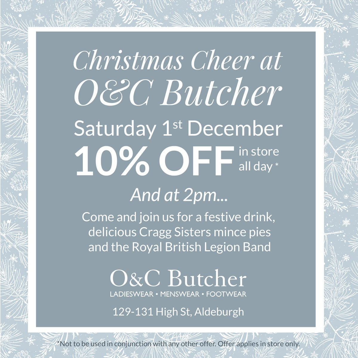 Christmas Cheer at O&C Butcher