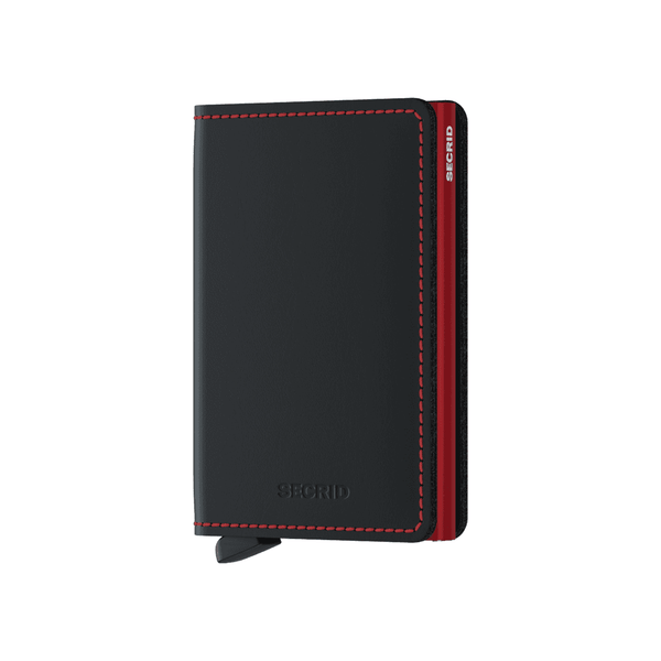 Slimwallet Matte Black & Red