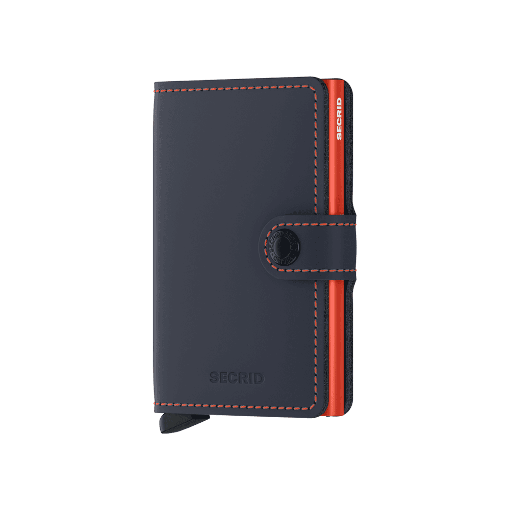 Miniwallet Matte Nightblue & Orange