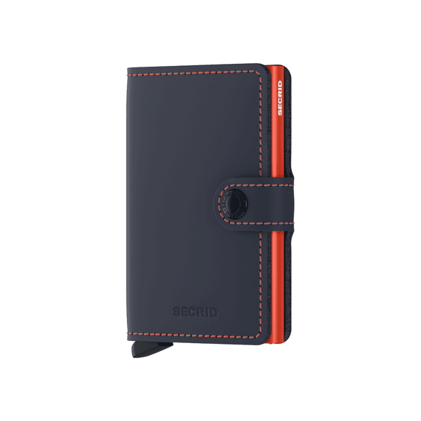 Miniwallet Matte Nightblue & Orange