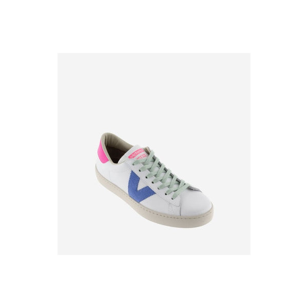 Berlin Leather And Neon Trainers