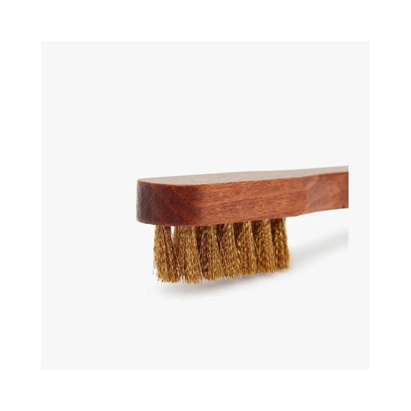 Suede Brass Bristle Brush