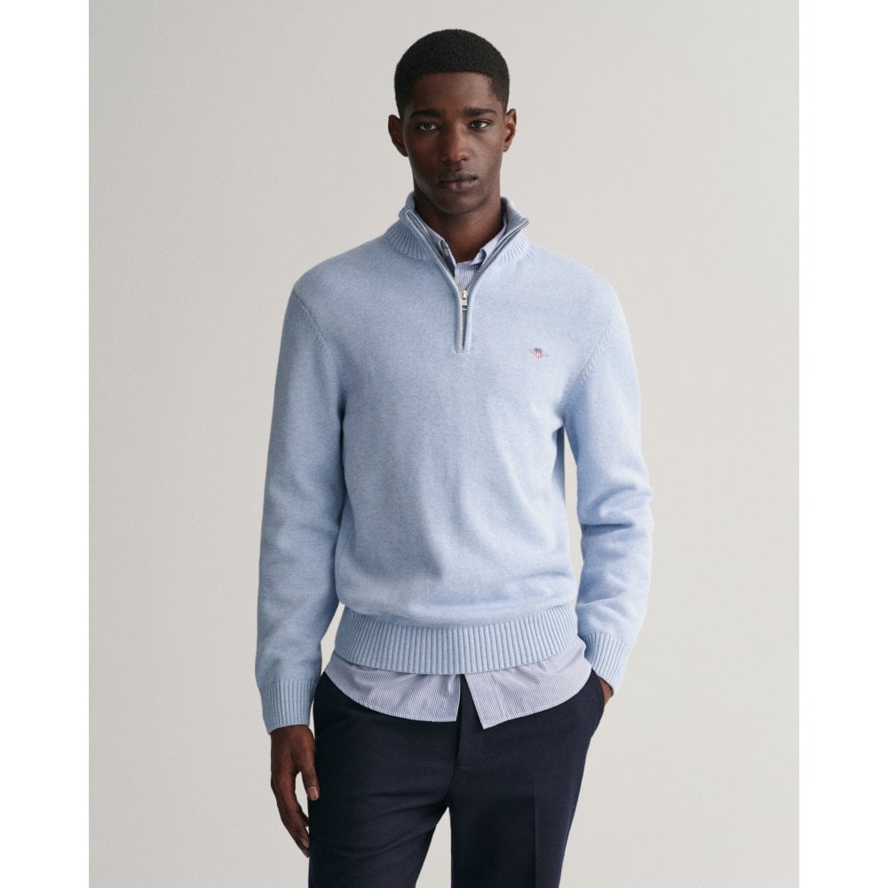 Casual Cotton Half-Zip Sweater