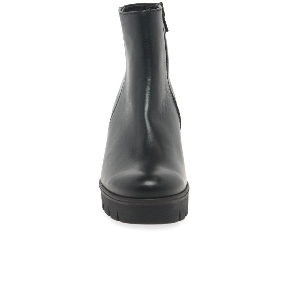 Utopia Womens Chunky Wedge Heel Ankle Boots