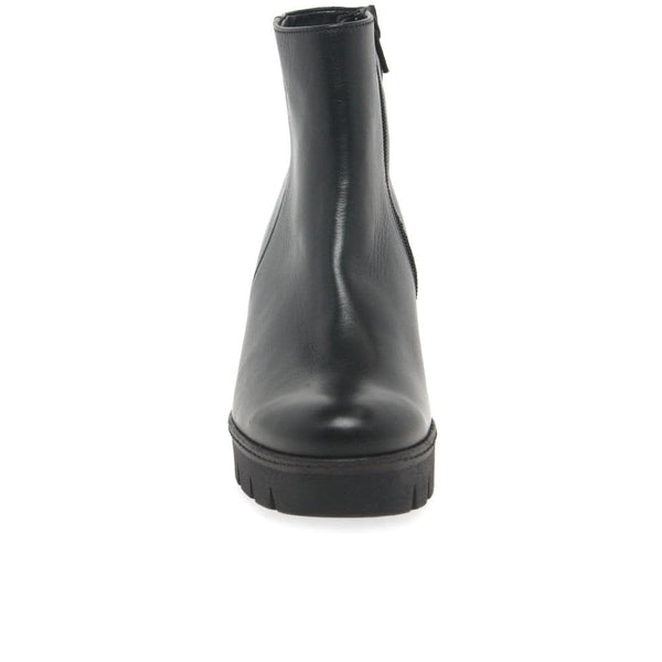 Utopia Womens Chunky Wedge Heel Ankle Boots