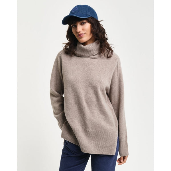 Herringbone Detail Turtleneck