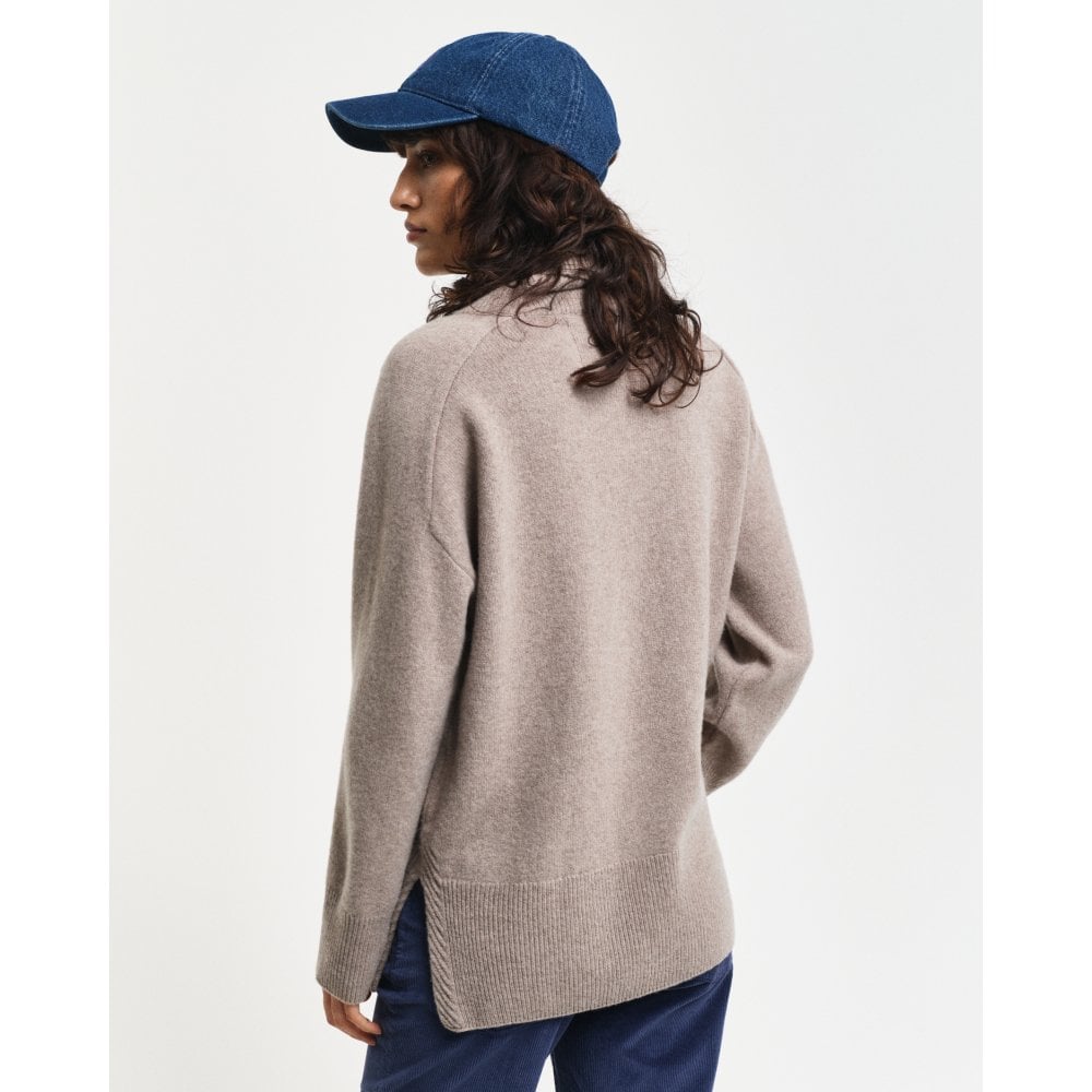 Herringbone Detail Turtleneck