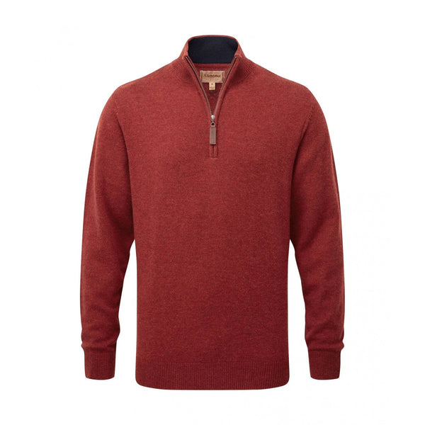 Lewis Lambswool Quarter Zip Jumper