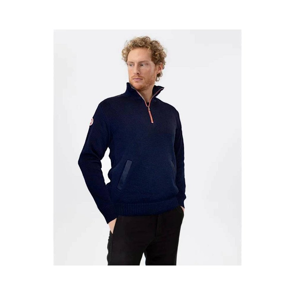 Peter Windproof 1/4 Zip Cotton Mens Jumper