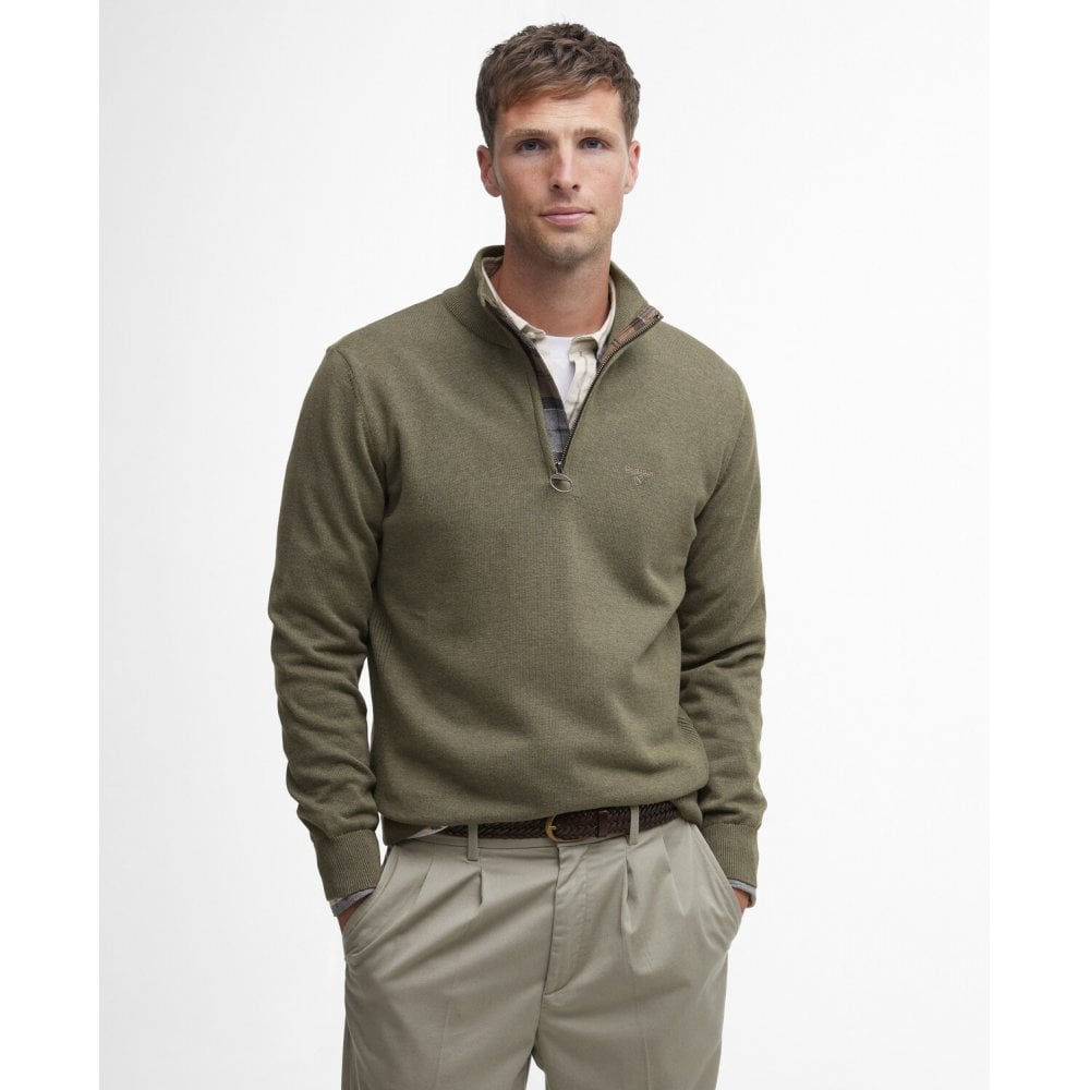 Cotton Quarter-Zip Jumper