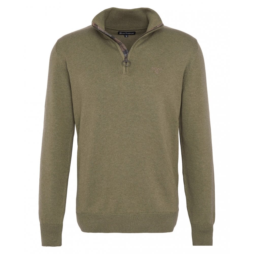 Cotton Quarter-Zip Jumper