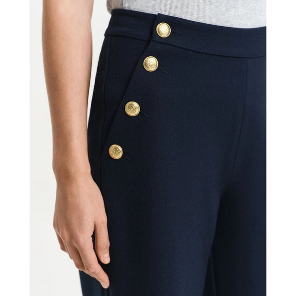 Buttoned High-Rise Pants
