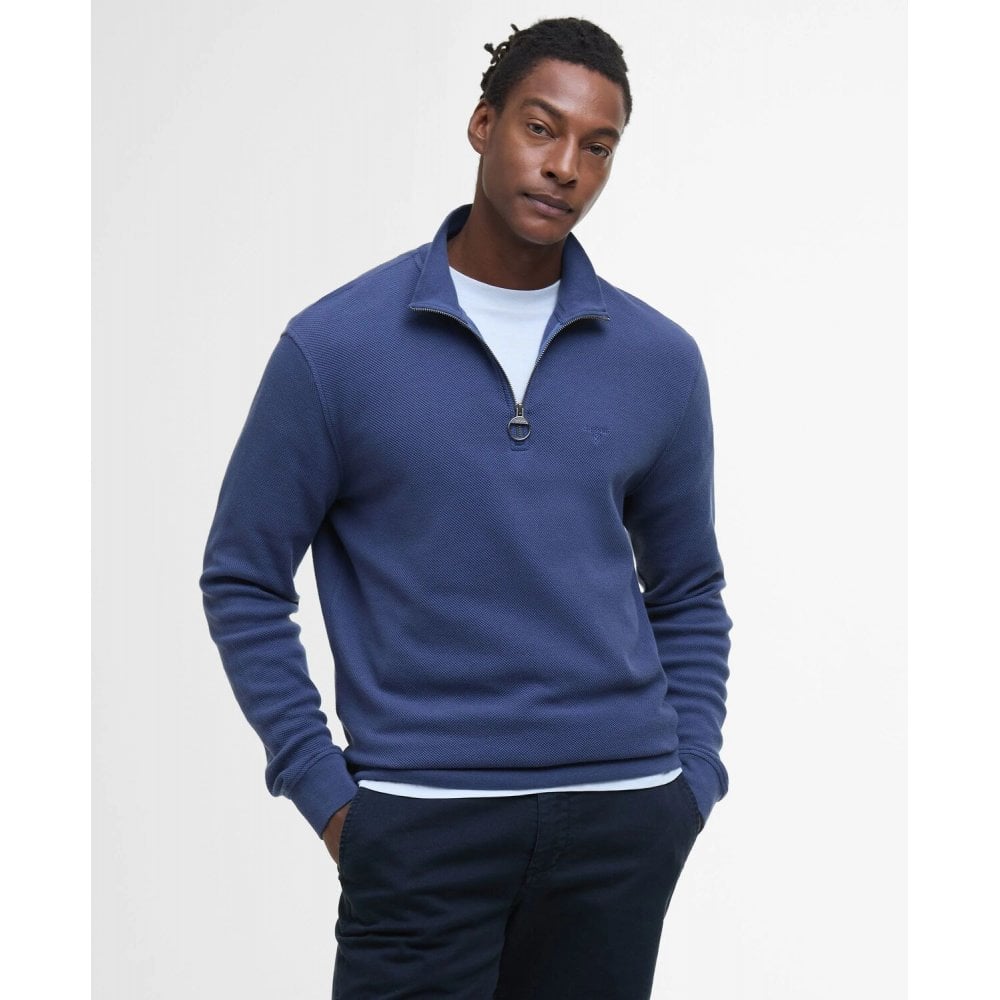 Pique Interlock Half Zip-Sweatshirt
