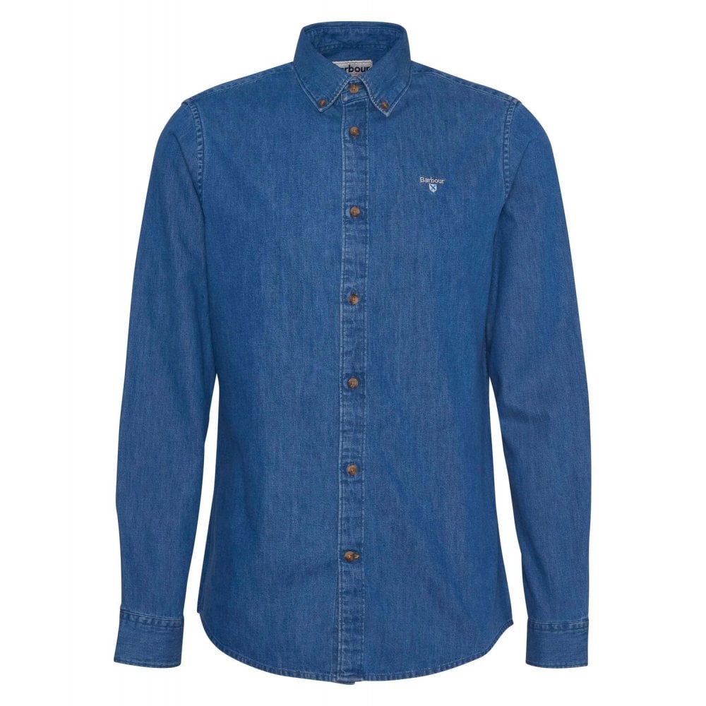 Denim Crest Tailored Long-Sleeved Shirt