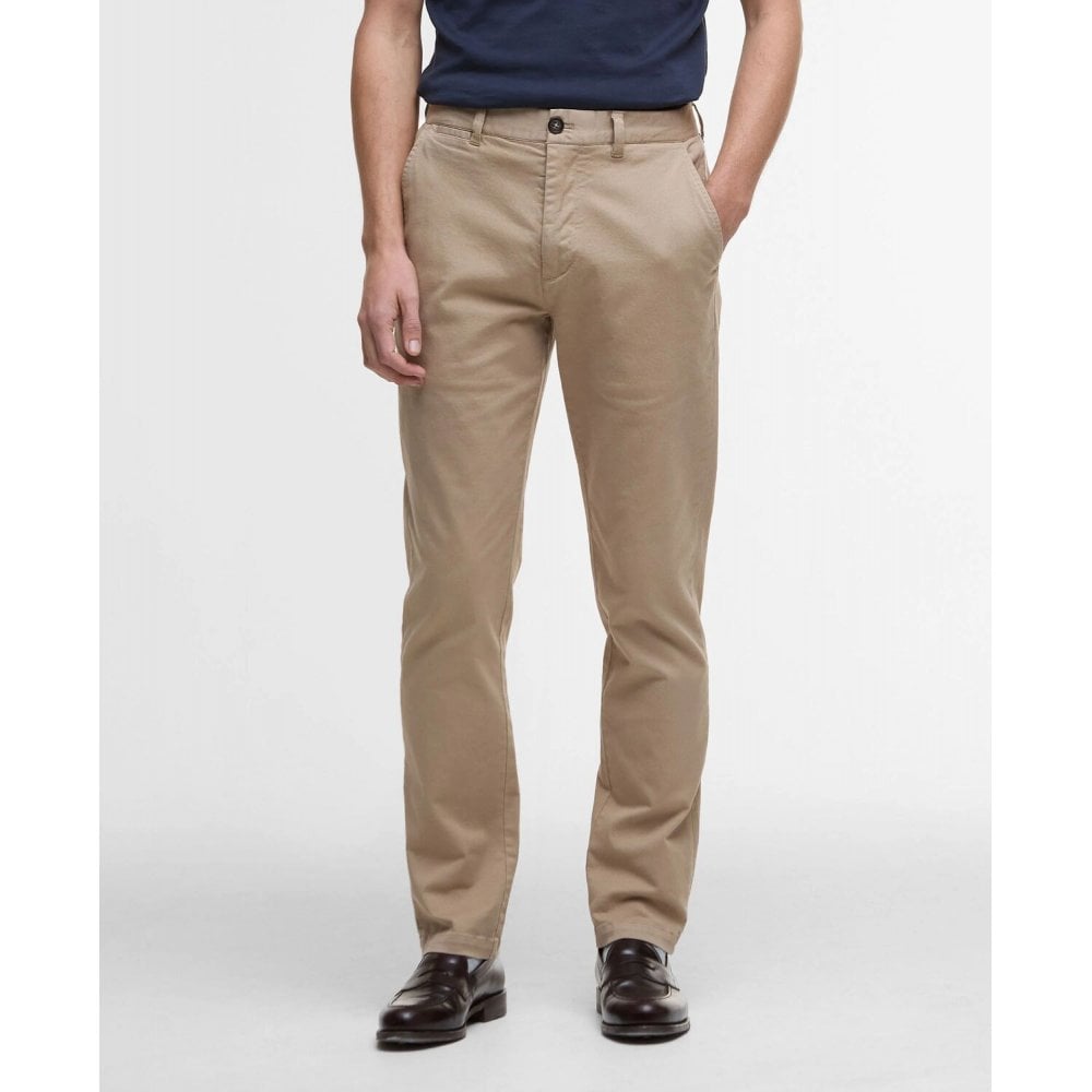 Washed Stretch Tailored Trousers