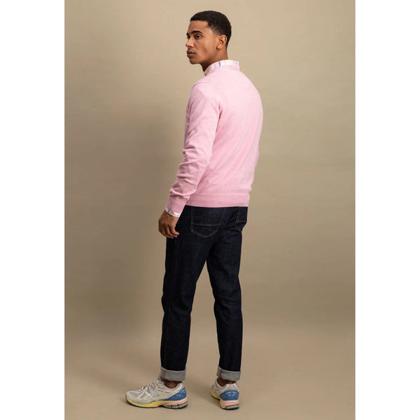Superfine Cotton O-Neck Sweater