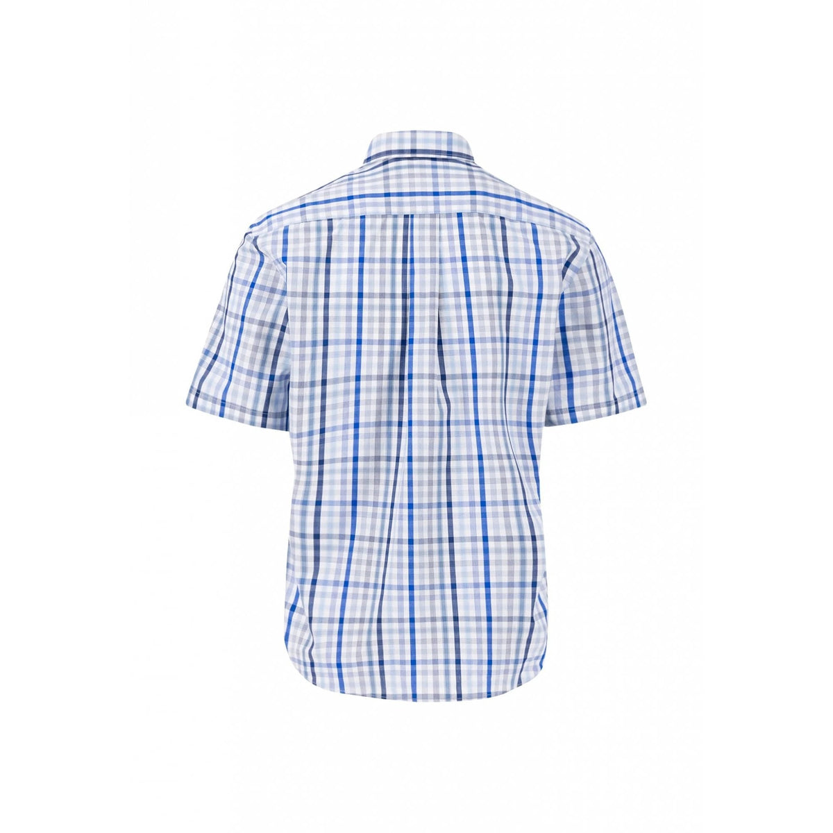 Short Sleeved Finely Checked Shirt