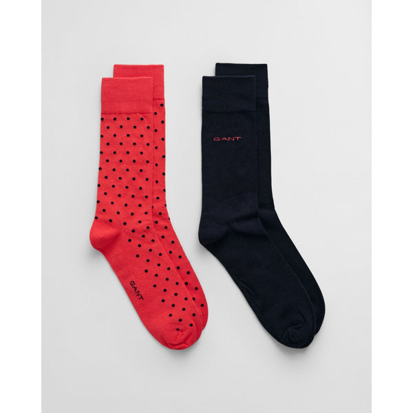 2-Pack Dot & Solid Socks