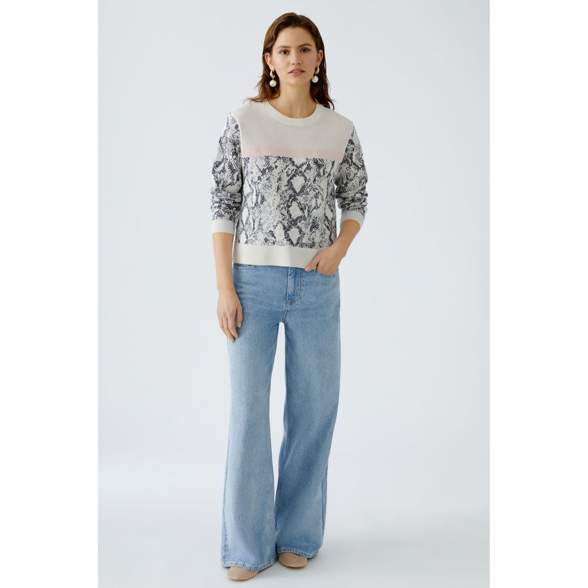 Snake Pattern Pullover