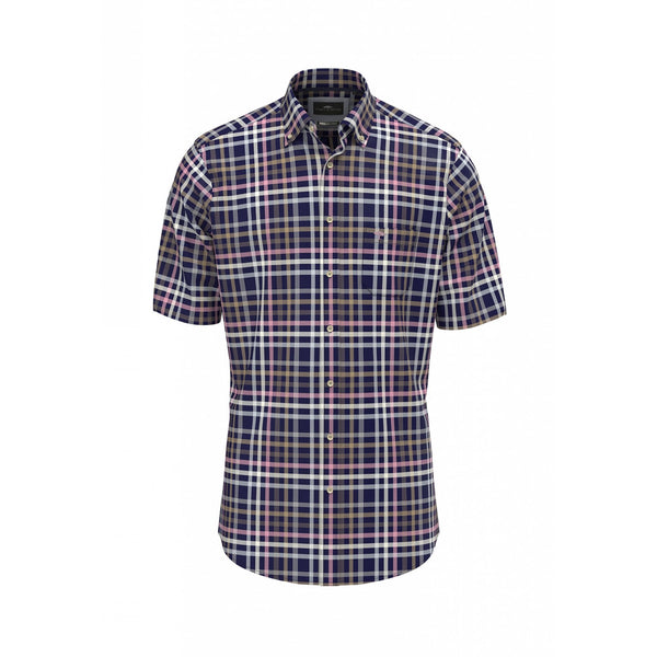 Combi Slub Checks Short Sleeve Shirt