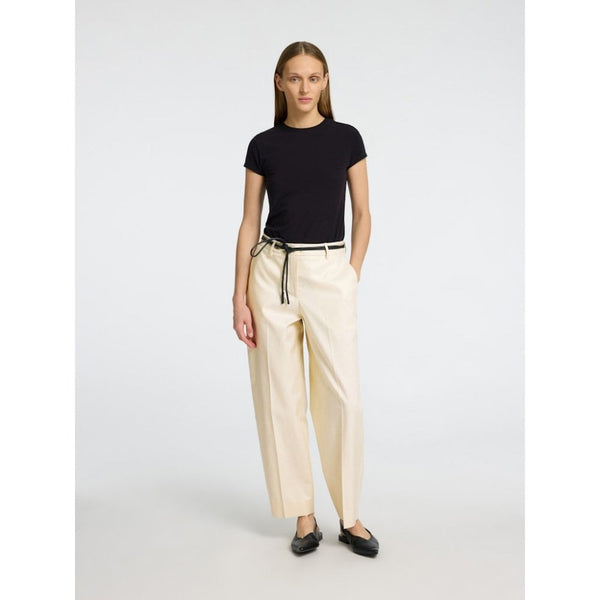 Merla Mid Waist Barrel Fit Trousers