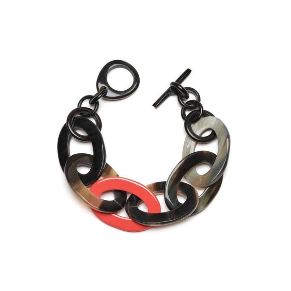 Oval Link Horn Bracelet