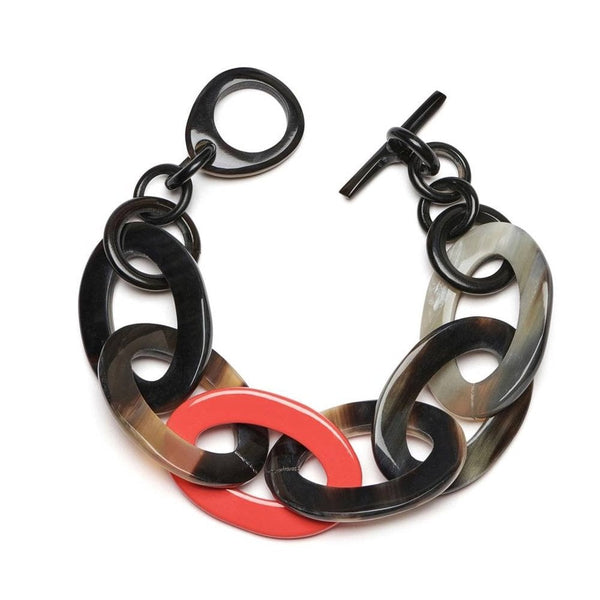 Oval Link Horn Bracelet