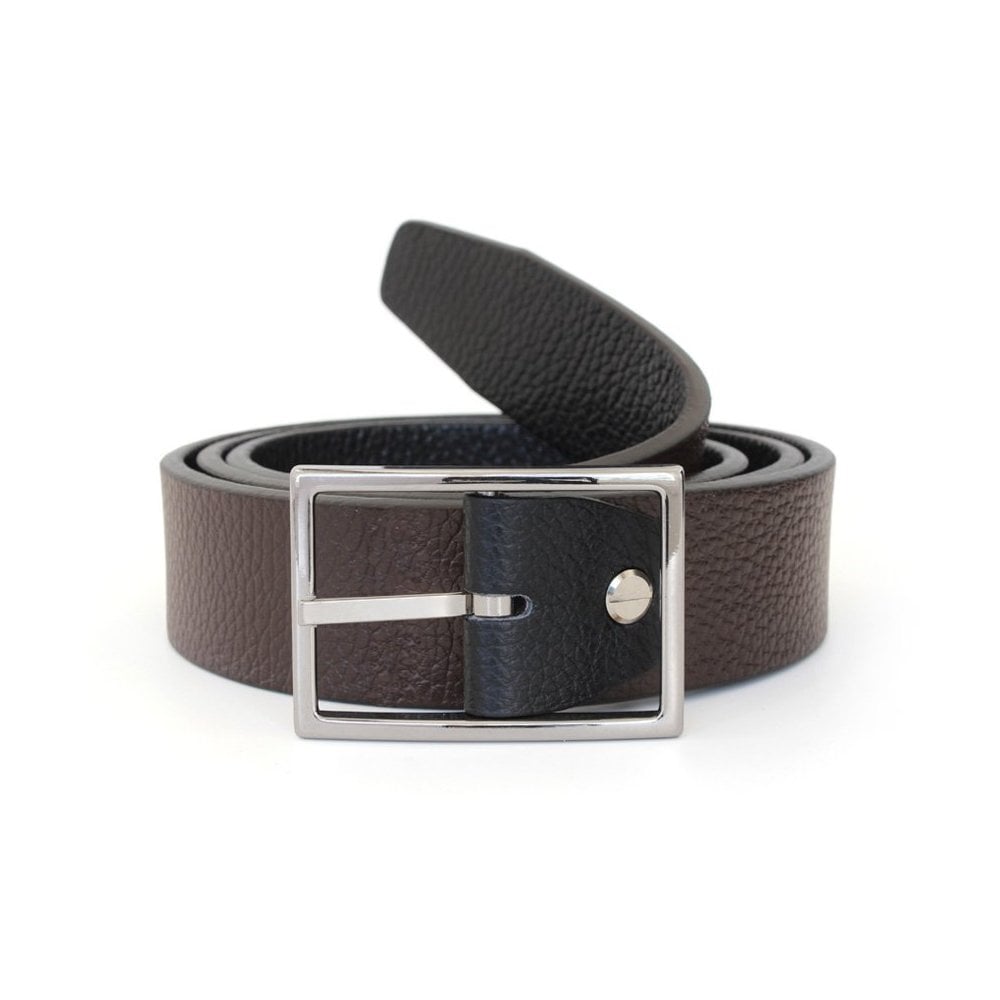 Reversible Calk Skin Leather Belt