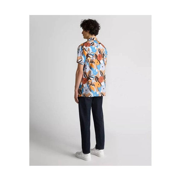Tapered Fit Tencel Floral Print Shirt
