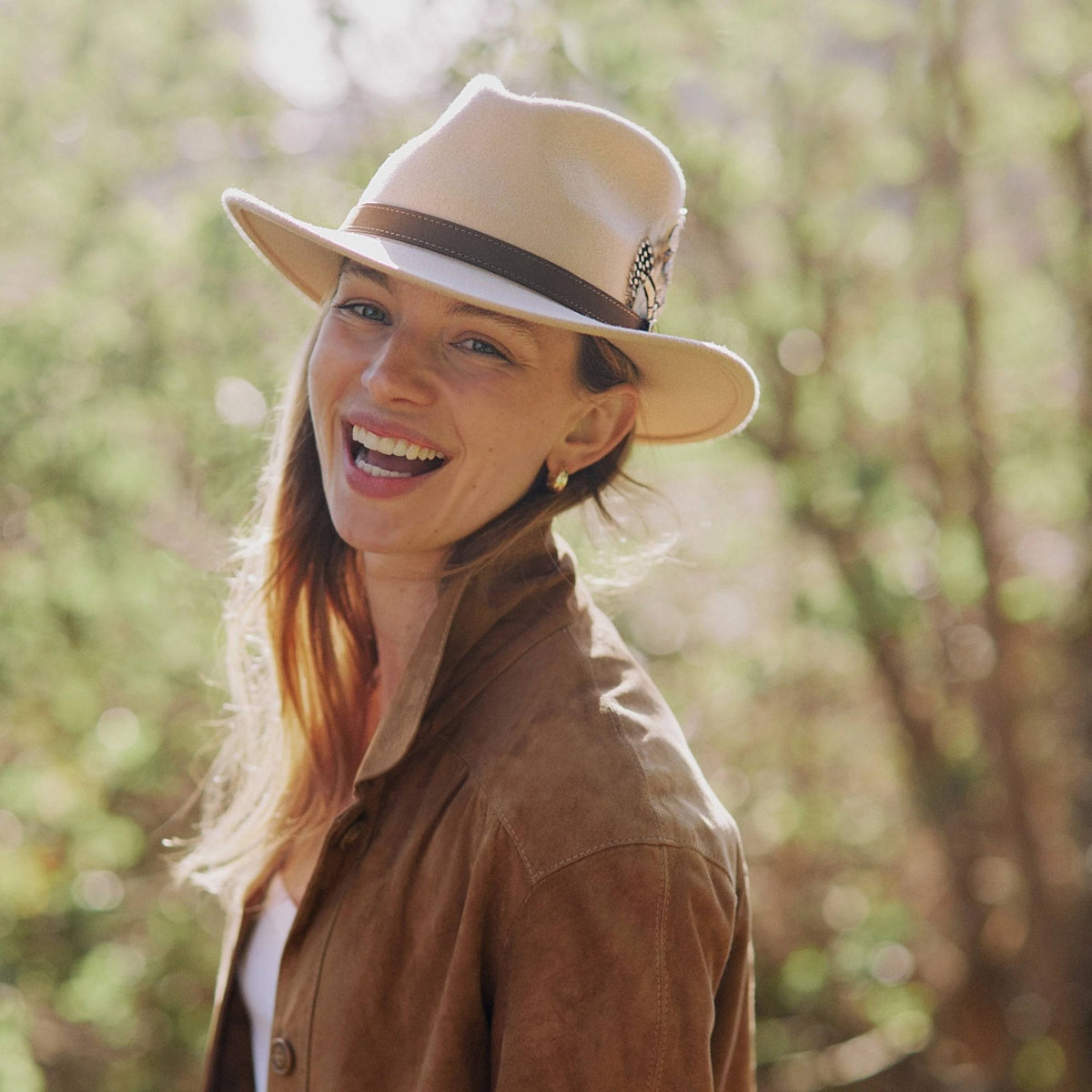 The Suffolk Fedora (Fawn Feather)