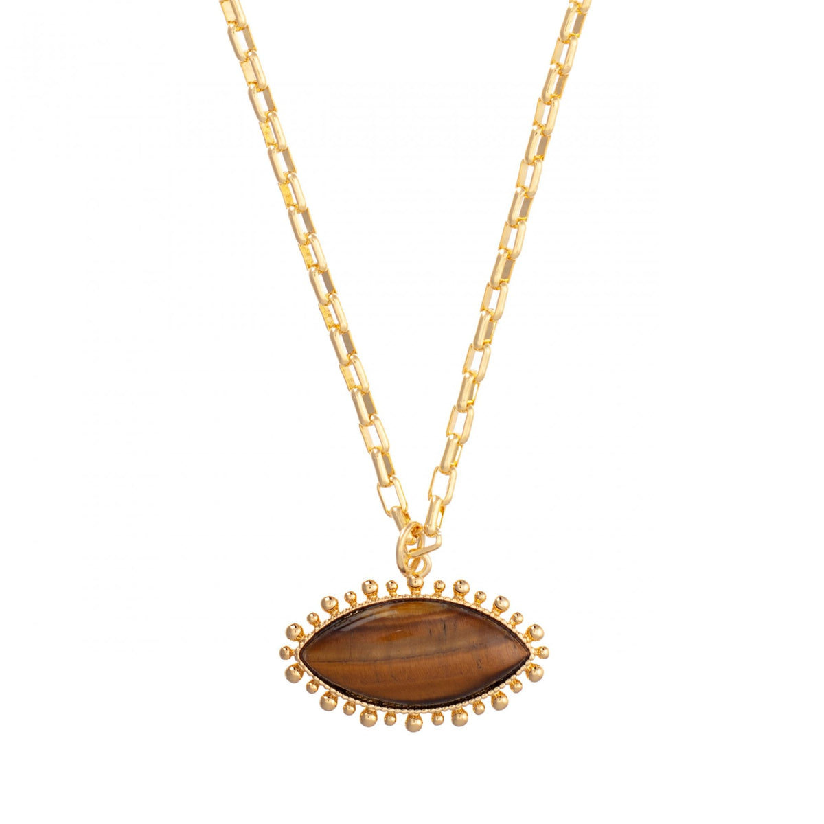 Tigers Eye Pendant Necklace
