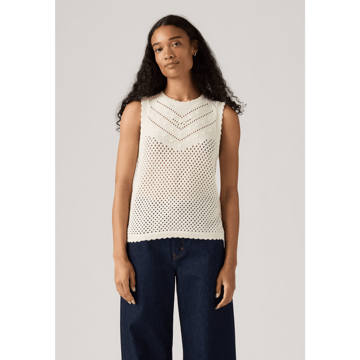 Adrienne Crochet Tank Top