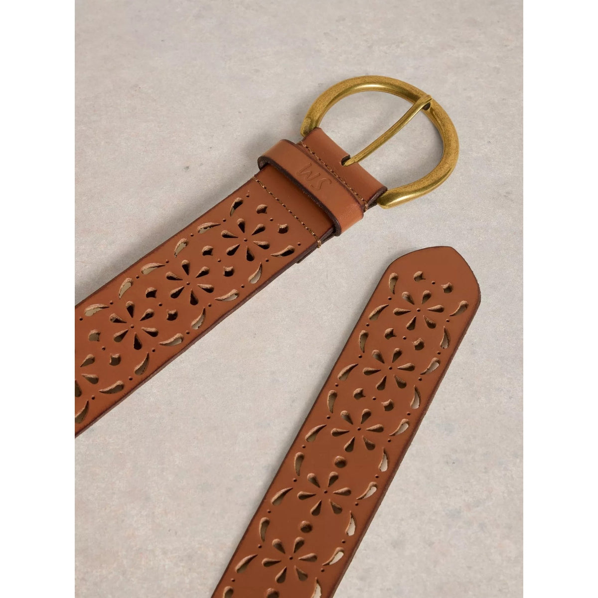 Punch Out Floral Belt