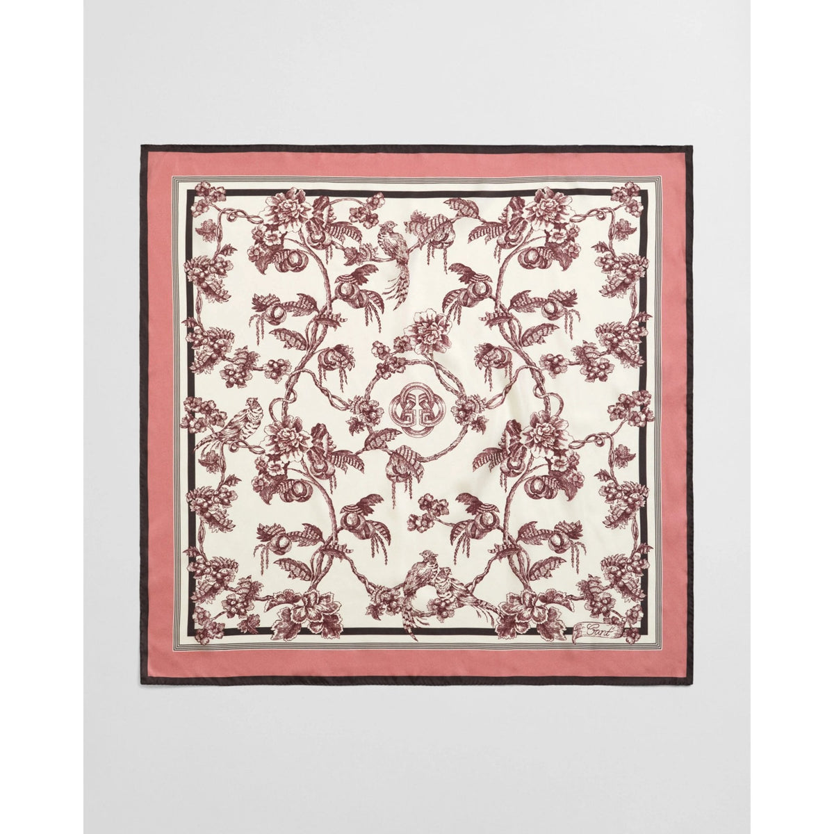 Tree Print Silk Scarf