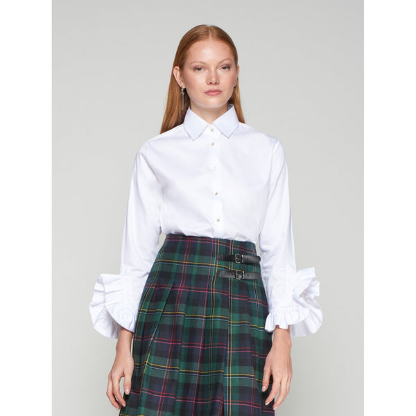 White Shirt With XL Ruffles