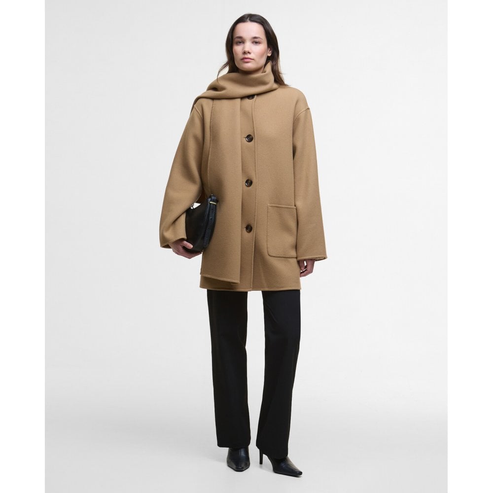 Clementine Wool Scarf Coat