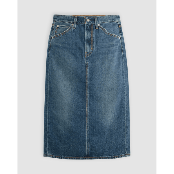 High Rise Slit Skirt