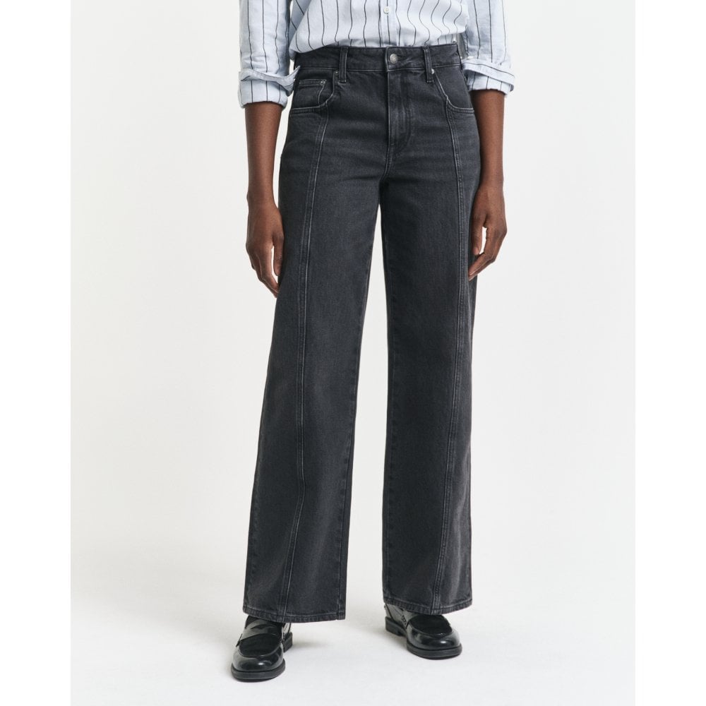 Relaxed Fit Straight Seam Jeans