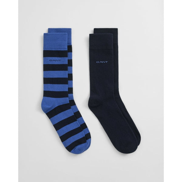 2-Pack Barstripe & Solid Socks