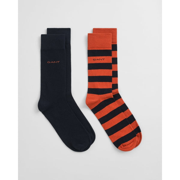2-Pack Barstripe & Solid Socks