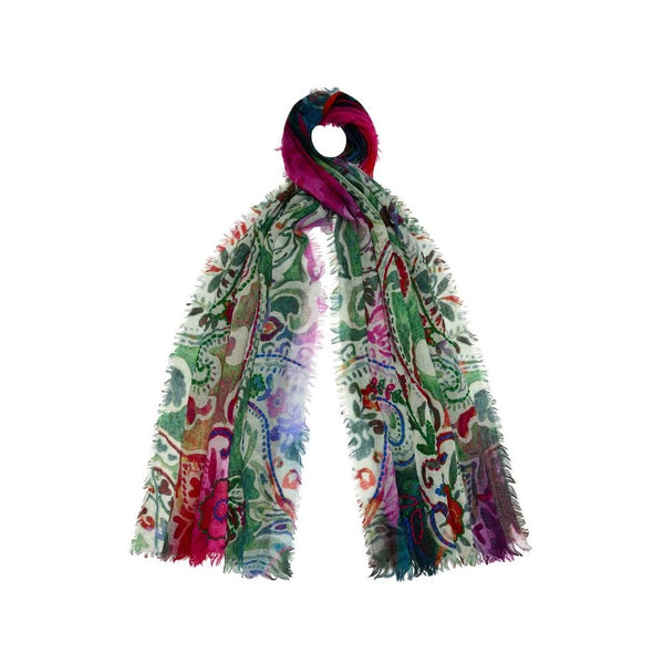 Bella Wool Scarf with Stitching