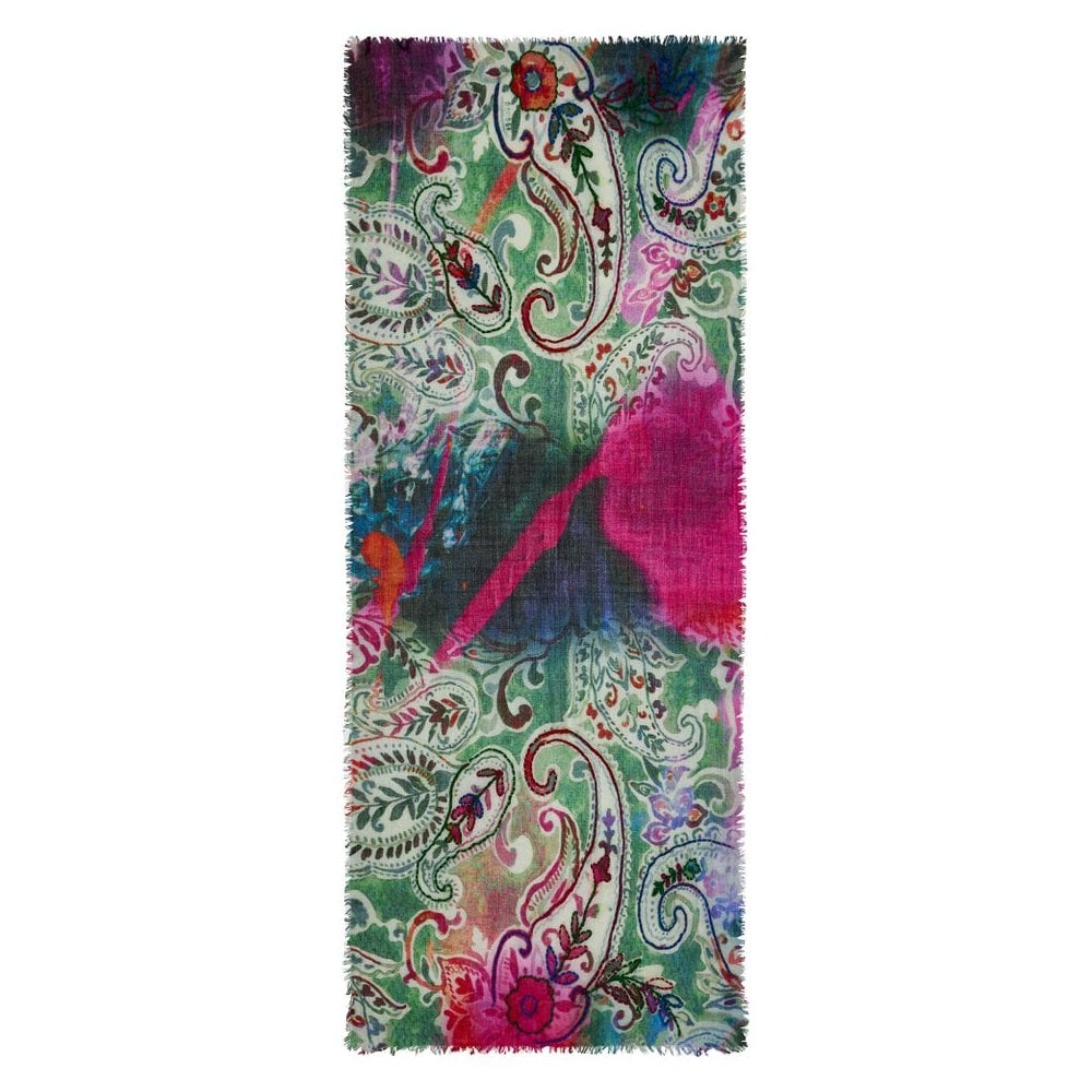 Bella Wool Scarf with Stitching