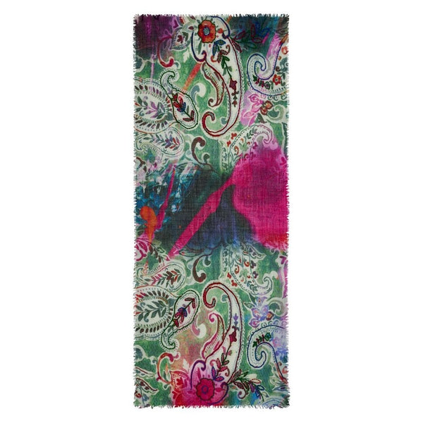 Bella Wool Scarf with Stitching