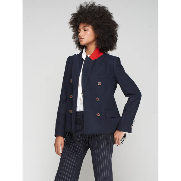 Wool Fringe Jacket