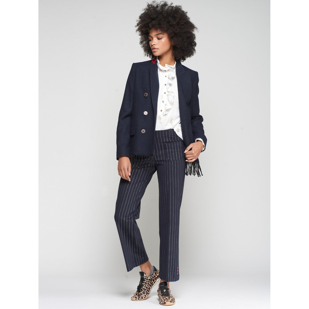 Wool Fringe Jacket