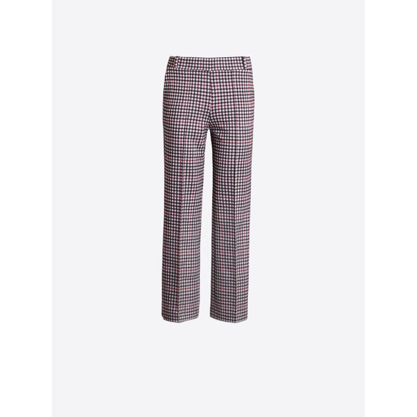 Straight Leg Houndstooth Knit Trouser