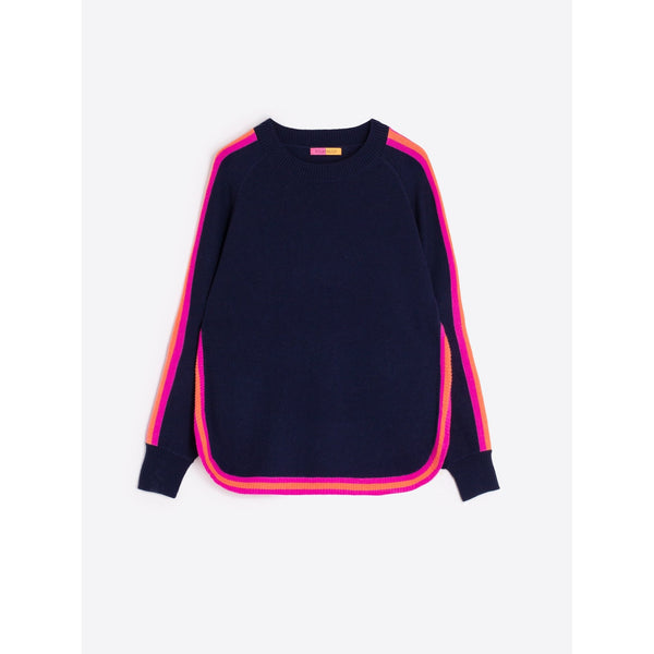 Wool Blend Sweater with Coloured Trims