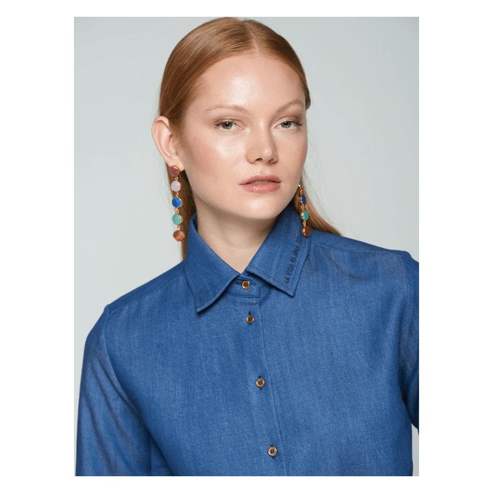 Alba Denim Wave Shirt