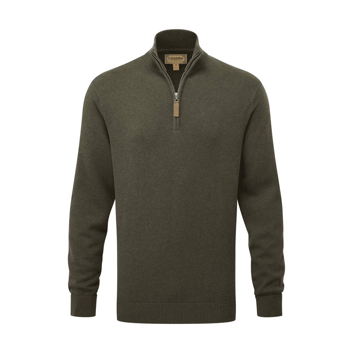 Calton Cotton Cashmere Quarter Zip Jumper