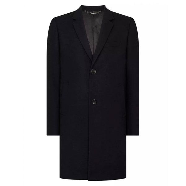 Tailored Fit Wool Blend Overcoat